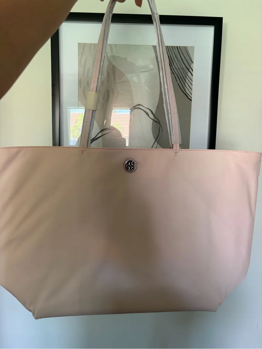 Tory Burch Nylon Pink Tote Bag